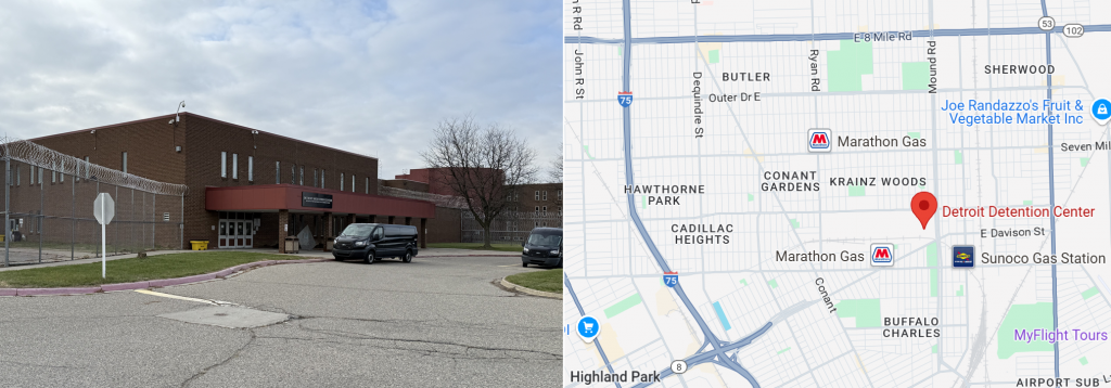 Detroit Detention Center Map Directions